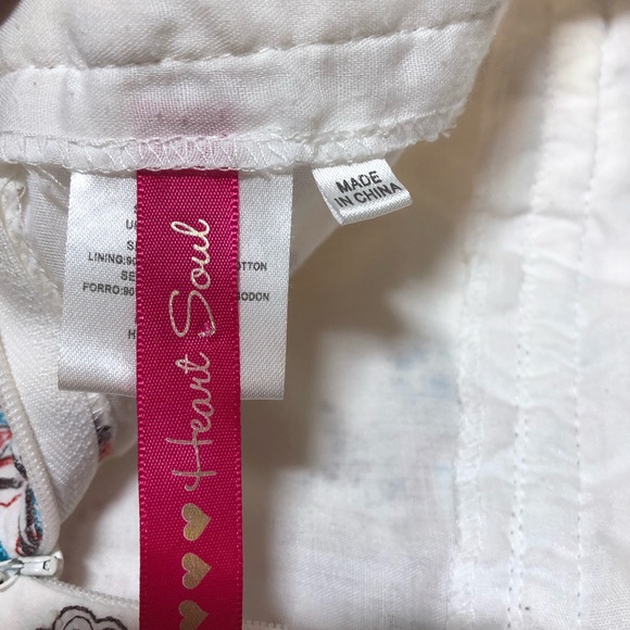 Heart Soul embroidered Skirt Size 5 lovely detail - Picture 2 of 12